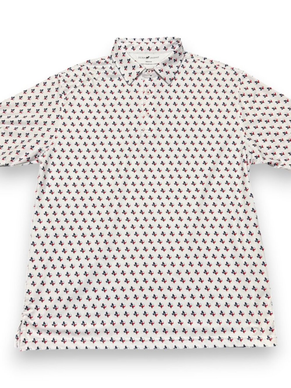 Horn Legend Men's Texas Pattern Polo Size Medium